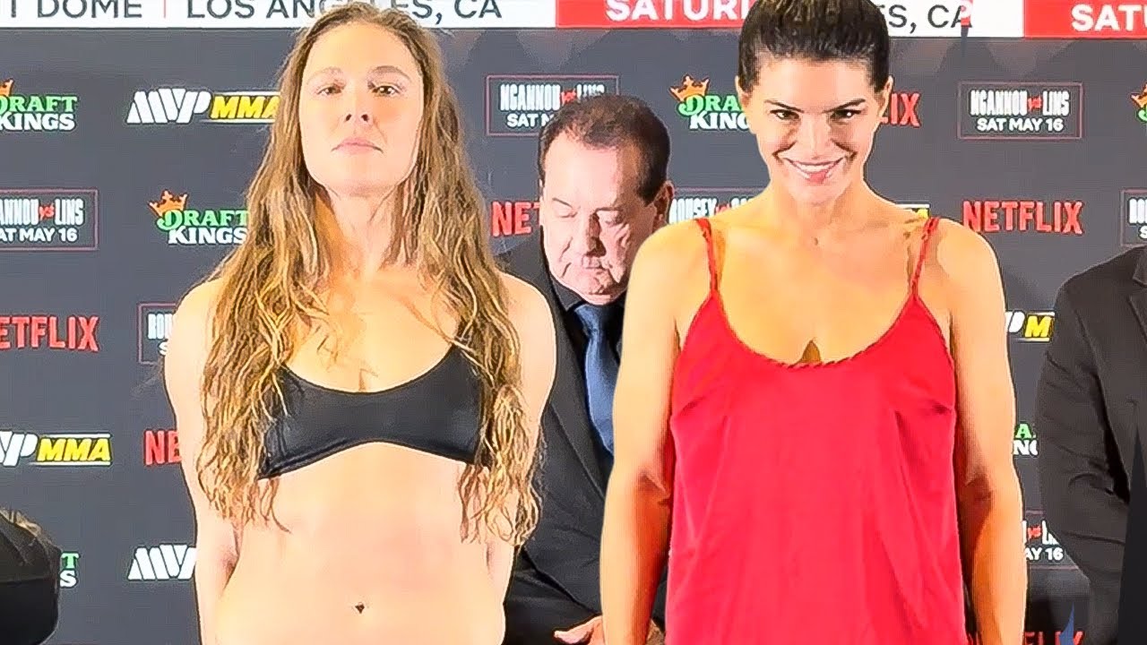 Ronda Rousey vs Gina Carano WEIGH-IN