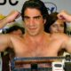 Jorge Kahwagi poses at a WBC weigh-in during his controversial 12-0 professional boxing career