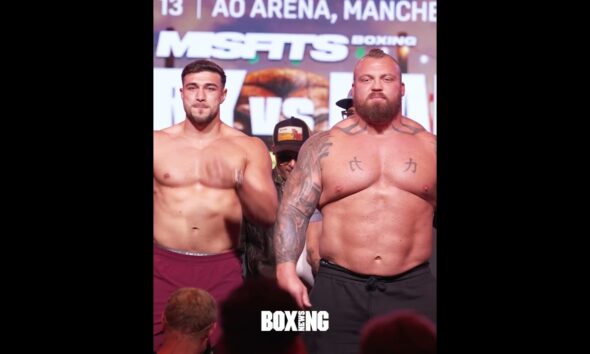 Tommy Fury & Eddie Hall Compare Physiques At Face-Off