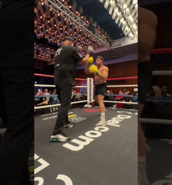 Tommy Fury Works Pads With John Fury Ahead Of Eddie Hall Fight