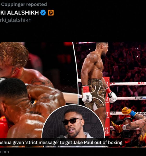 Image: Turki Alalshikh Reacts To Anthony Joshua's Jake Paul Comments