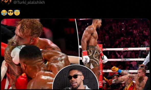 Image: Turki Alalshikh Reacts To Anthony Joshua's Jake Paul Comments