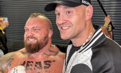 Tyson Fury THANKS Eddie Hall after BATTLE w/ Brother Tommy Fury