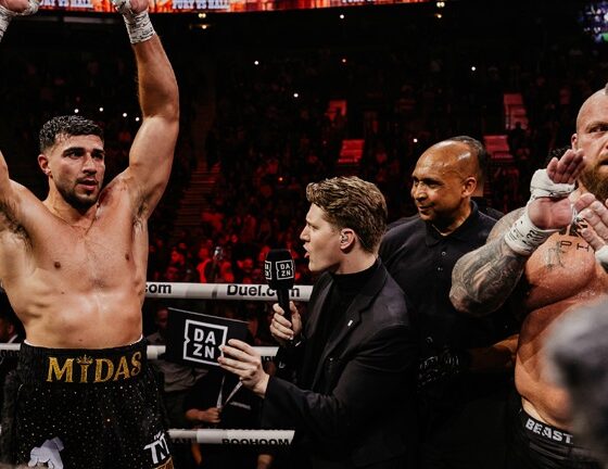 Tommy Fury defeated Eddie Hall by majority decision Photo: David Cavan/MF Pro