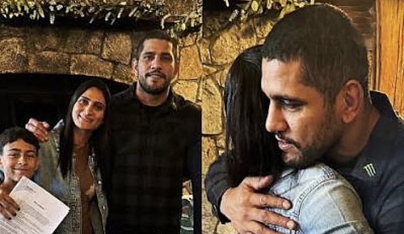 Alex Pereira gives sister Aline Pereira incredible gift on his own birthday