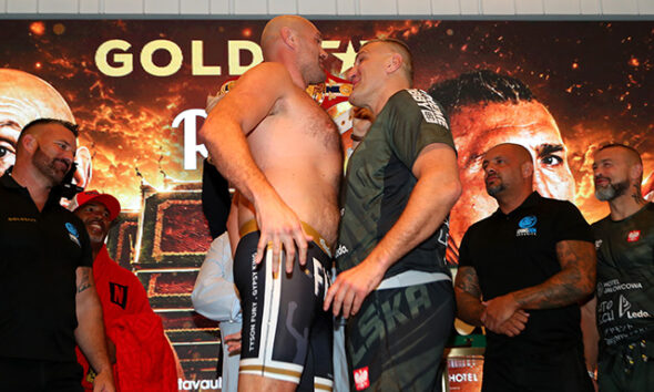 Weigh-in results: Tyson Fury finally the smaller man in a heavyweight fight