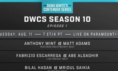 First two weeks of Dana White&rsquo;s Contender Series Season 10 revealed