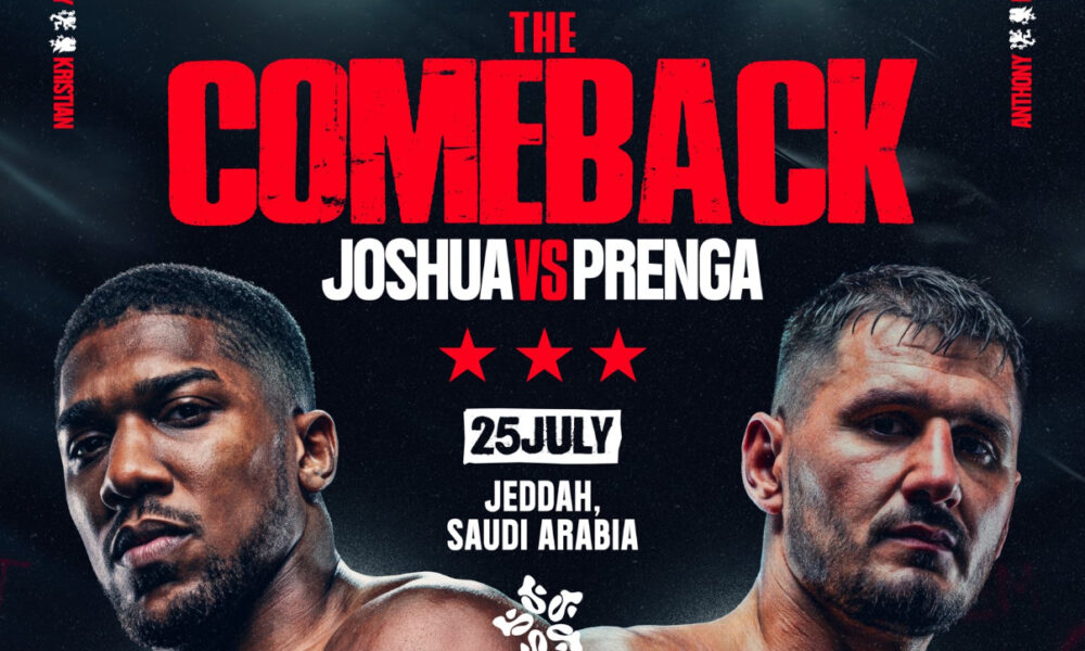 "Anthony Joshua vs Kristian Prenga: Jeddah Venue Change Announced"