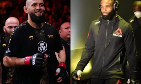 Khamzat Chimaev slated to face former UFC champion Tyron Woodley in RAF Moscow headliner