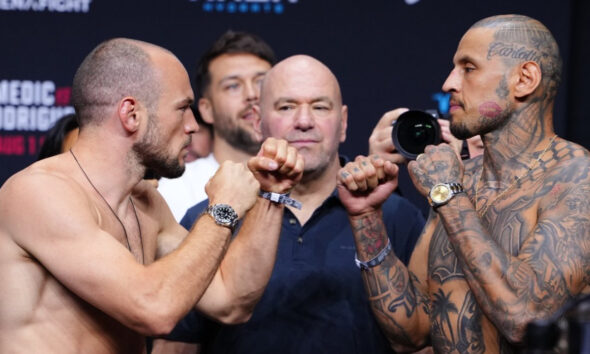 Uros Medic and Daniel Rodriguez tip scales in perfect weigh-in day ahead of UFC Belgrade
