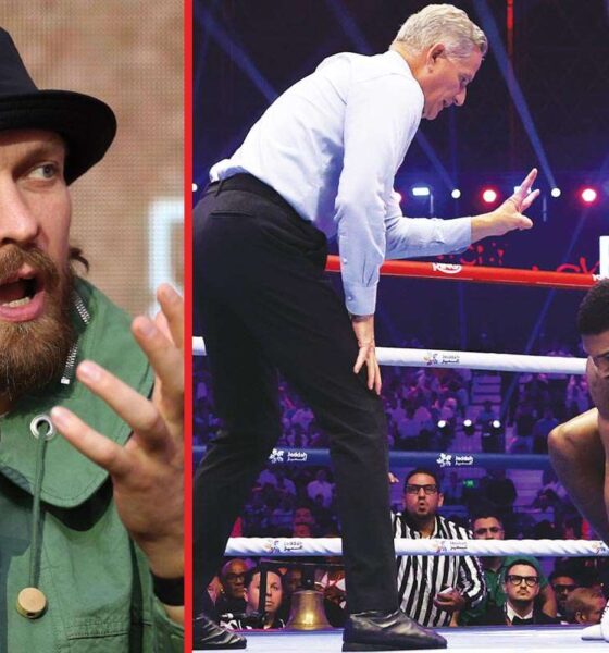 "Usyk Analyzes Anthony Joshua's Performance Against Kristian Prenga After Overcoming Two Knockdowns"