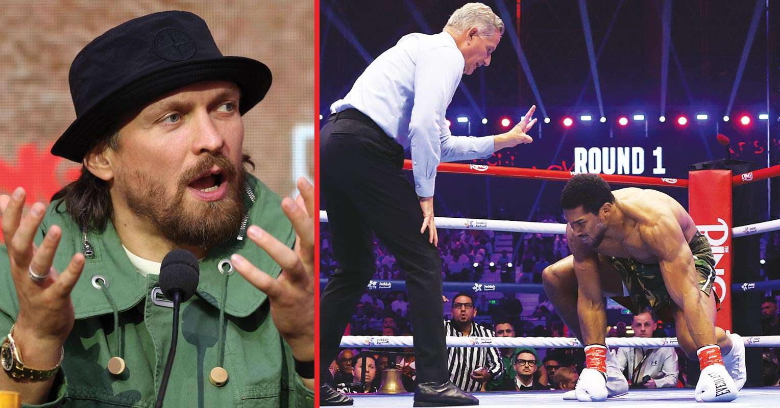 "Usyk Analyzes Anthony Joshua's Performance Against Kristian Prenga After Overcoming Two Knockdowns"