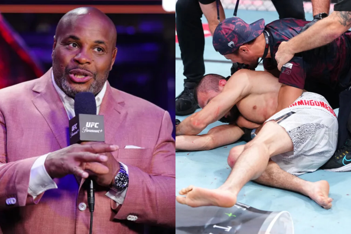 UFC fans blast Daniel Cormier for saying Usman Nurmagomedov deserves grace amid UFC Shanghai post-fight run-in