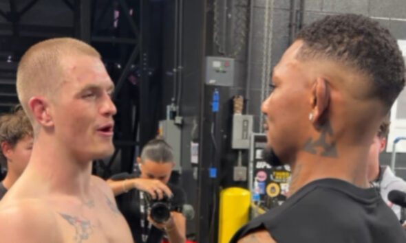 Ian Machado Garry confronts Michael Morales backstage at UFC 330: "All the sh*t you talk, it&rsquo;s OK"