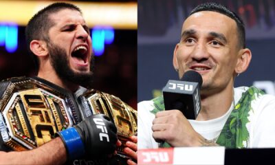 Islam Makhachev, Max Holloway trade barbs over holding two belts after UFC 330