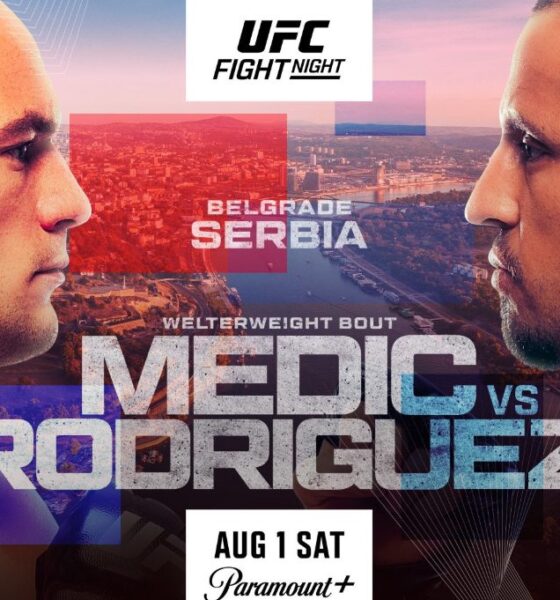 UFC Belgrade: 'Medić vs. Rodriguez' Live Results and Highlights