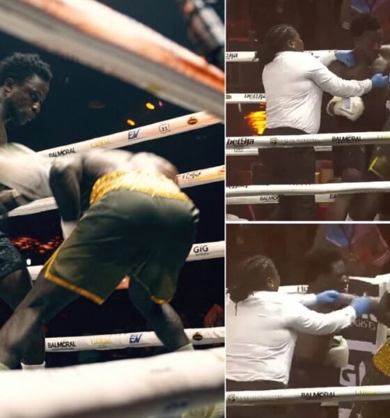 "Wiped Out Boxer Stands Tall, Endures 10 Unanswered Punches Before Referee Intervention"