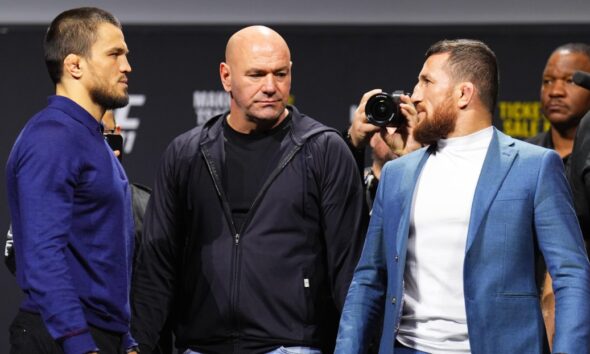Umar Nurmagomedov reacts to Merab Dvalishvili brawling with friend at RAF event: &lsquo;How do you live with that?&rsquo;