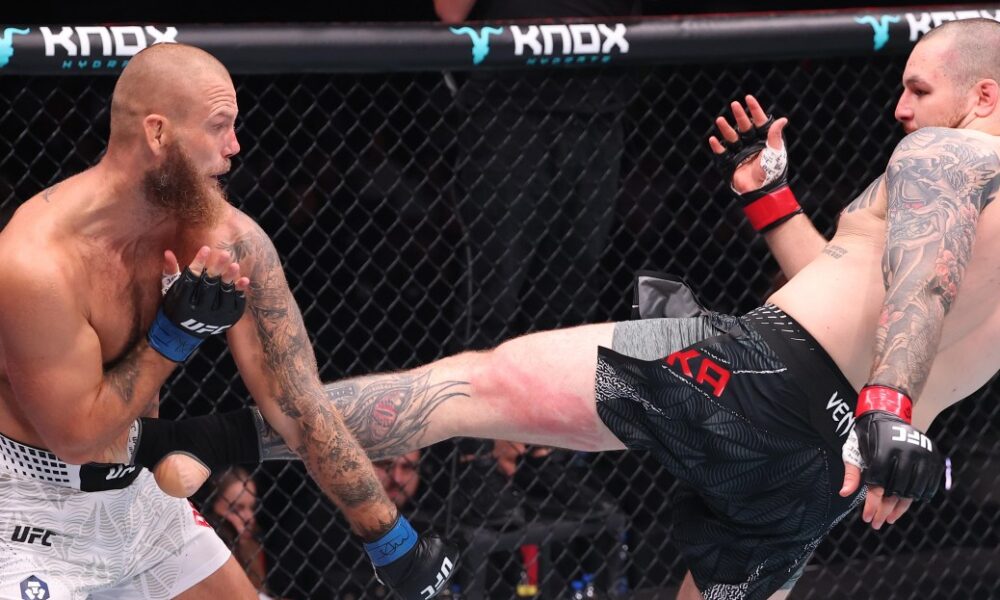 UFC Belgrade video: Jovan Leka destroys Alexander Poppeck with loud body kick knockout