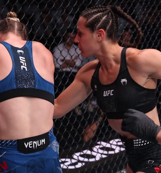 UFC Belgrade video: Nina Milosevic demolishes Hailey Cowan with brutal body shots