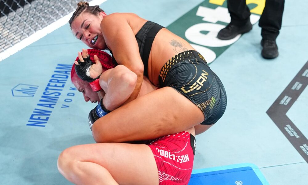 Mackenzie Dern outgrapples Gillian Robertson to win lackluster title fight in UFC 330 co-main event