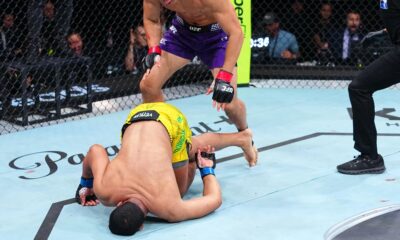 UFC Shanghai video: Liu Ce scores face-plant knockout over Levi Rodrigues Jr. after back-and-forth war