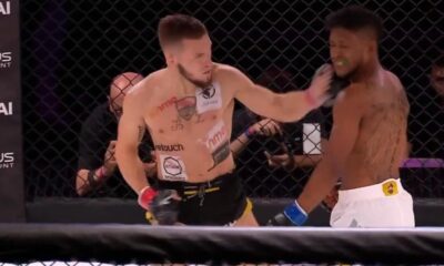 Missed Fists: Fighter drops hands mid-brawl and is viciously knocked out