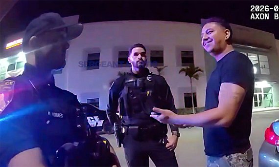 Ex-UFC star's new career takes wild turn during traffic stop