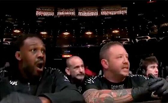Jon Jones&rsquo; reaction says it all after Gable Steveson&rsquo;s 12-second KO loss