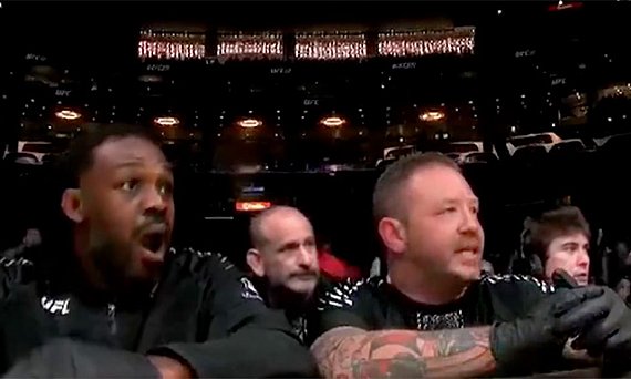 Jon Jones&rsquo; reaction says it all after Gable Steveson&rsquo;s 12-second KO loss
