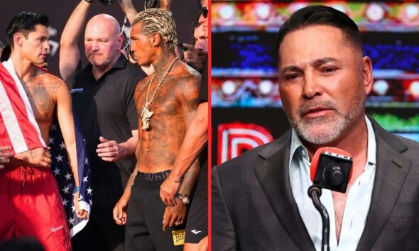 "Oscar De La Hoya Raises Concerns Over Ryan Garcia vs Conor Benn Final KO Verdict"