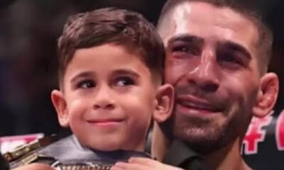 Ilia Topuria sends heartfelt message to son following brutal TKO loss to Justin Gaethje: "You don't always win in life"