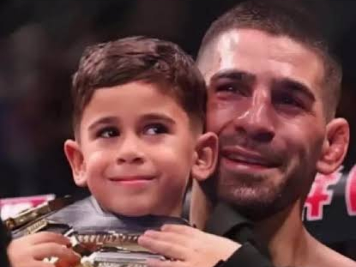 Ilia Topuria sends heartfelt message to son following brutal TKO loss to Justin Gaethje: "You don't always win in life"