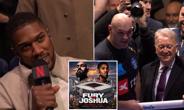 "Fury vs Joshua: 2AM Cardiff Fight Date Approaches"