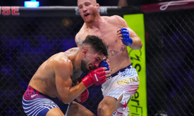 Justin Gaethje unfazed by Ilia Topuria's loaded gloves claim: "I think the internet&rsquo;s crazy, man"