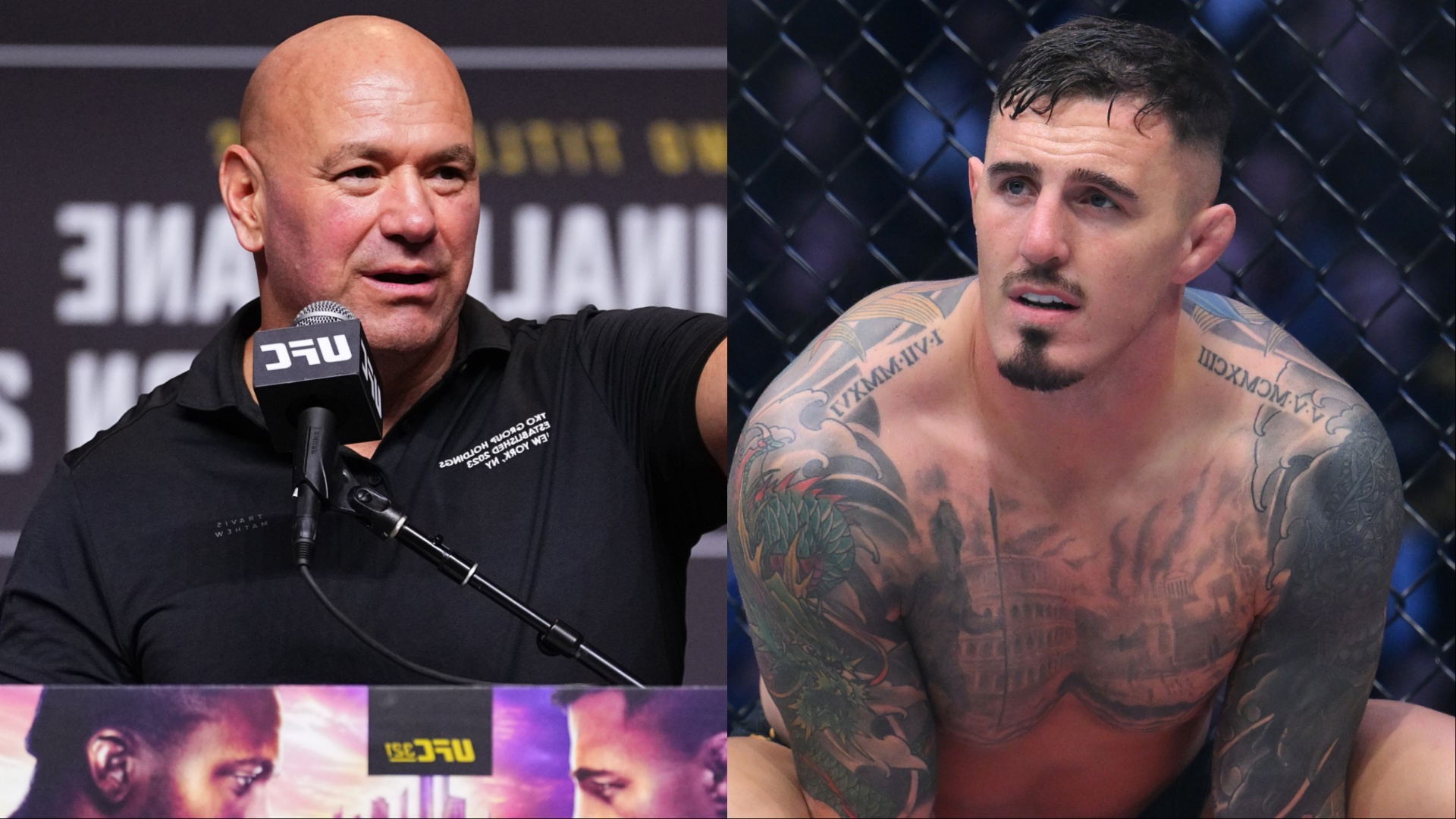 Dana White pessimistic about Tom Aspinall returning in 2026: 'Just keep rolling'