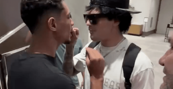 Video: Tommy McMillen, Marwan Rahiki separated after heated exchange at fighter hotel ahead of Noche UFC