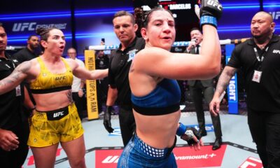 UFC Vegas 121 video: Security intervenes following Ailin Perez&rsquo;s controversial win over Norma Dumont