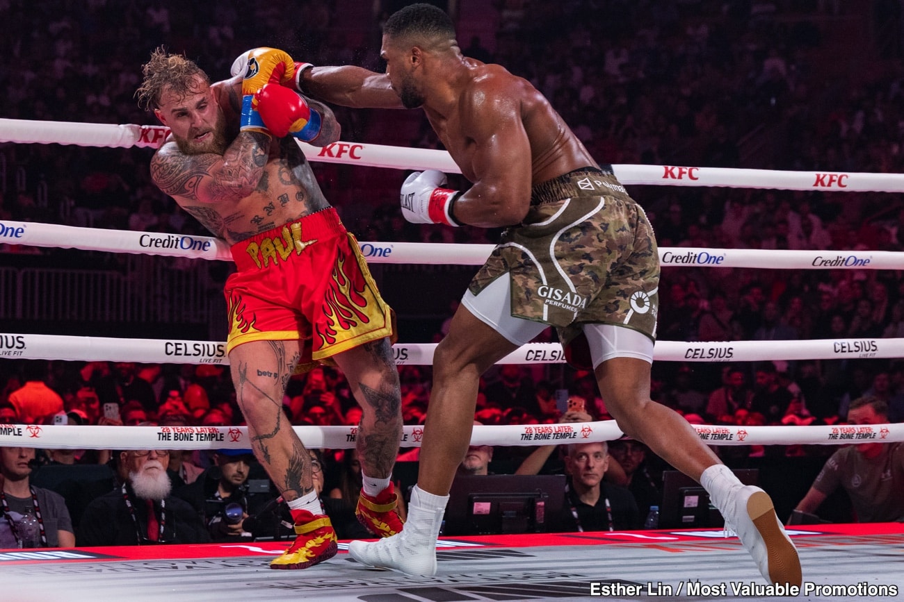 "Jake Paul's Joshua Loss Disrupts His Future Fight Aspirations"
