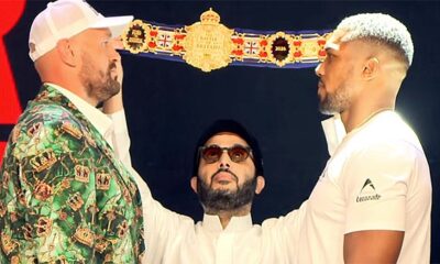 Expert says Tyson Fury showed possible nerves next to Anthony Joshua