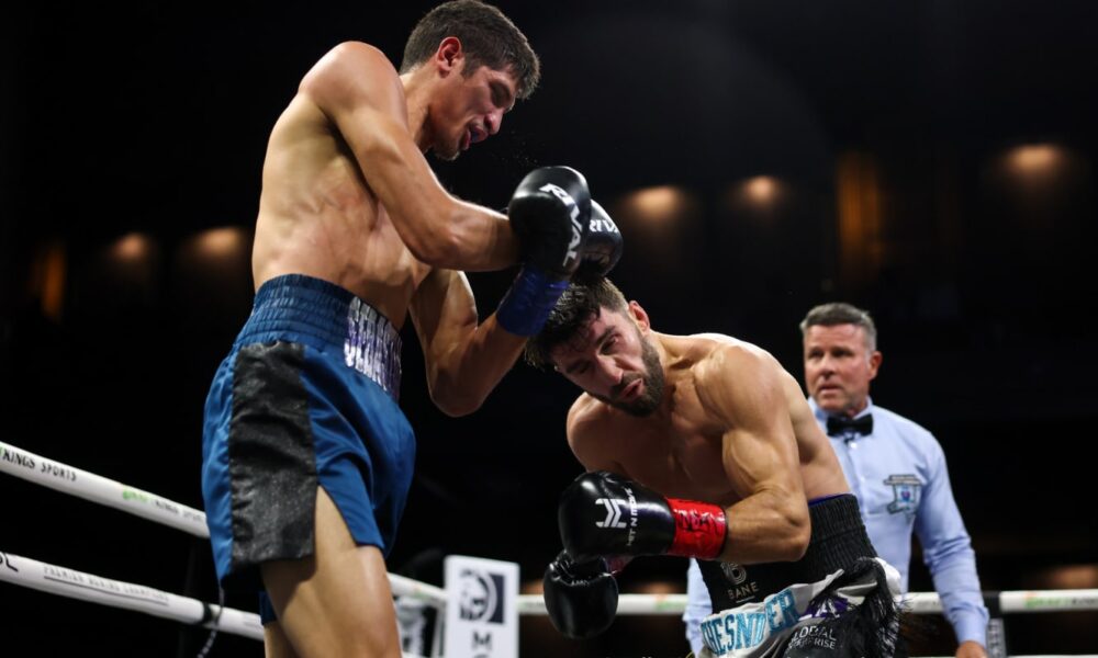 "Sebastian Fundora Wins by Late Stoppage Against Ermal Hadribeaj"