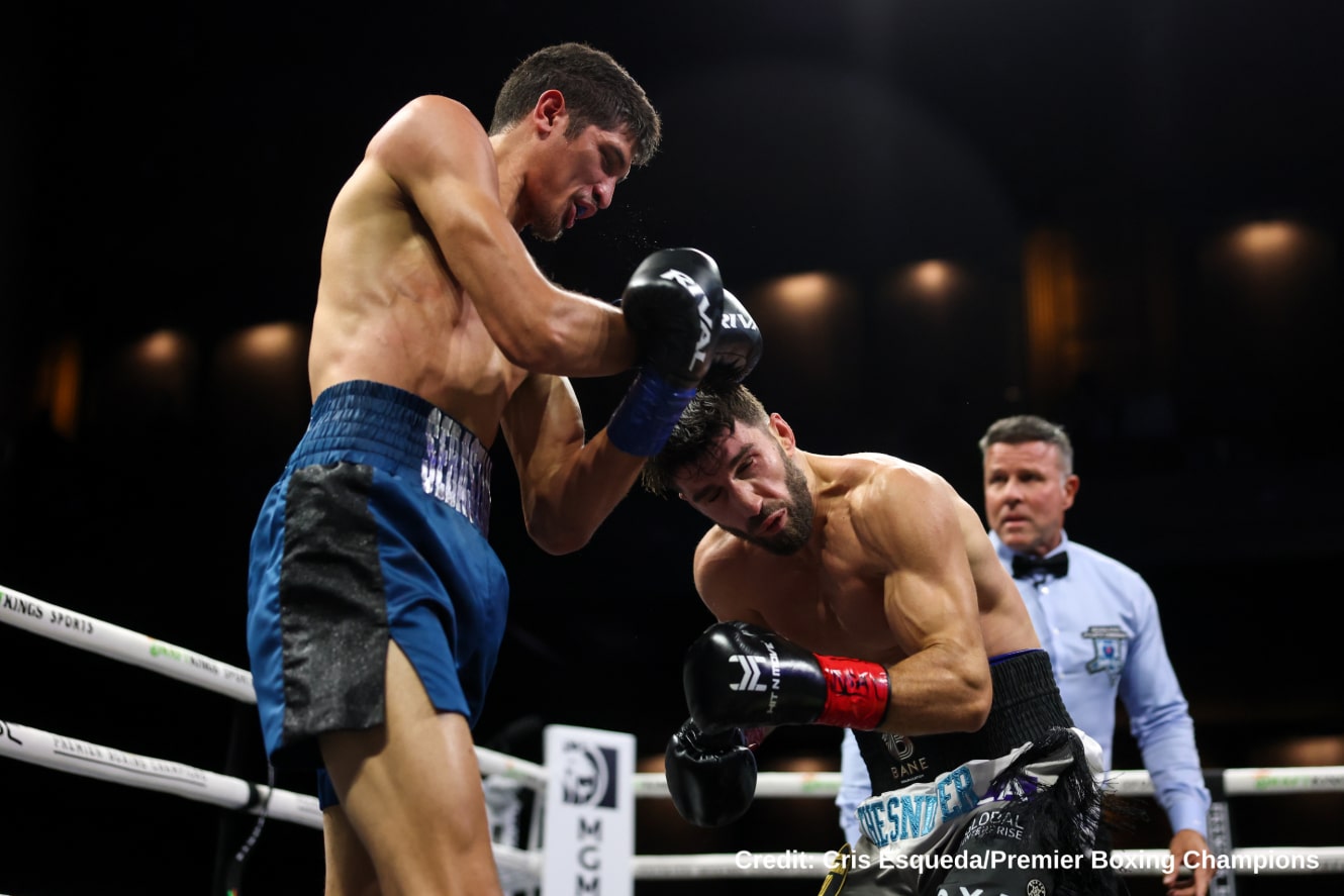 "Sebastian Fundora Wins by Late Stoppage Against Ermal Hadribeaj"