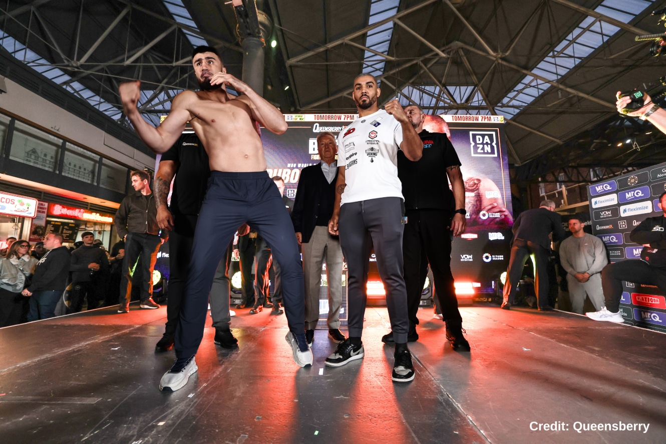 "Solomon Dacres Confidently Takes on Bakhodir Jalolov in Epic Showdown"
