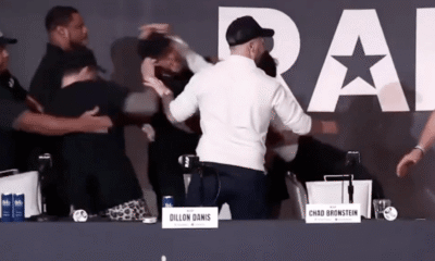 Arman Tsarukyan attacks Dillon Danis igniting near riot at RAF 14 press conference