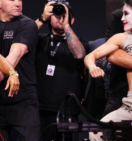 Video: Wang Cong taunts Natalia Silva at final face-off before UFC 332
