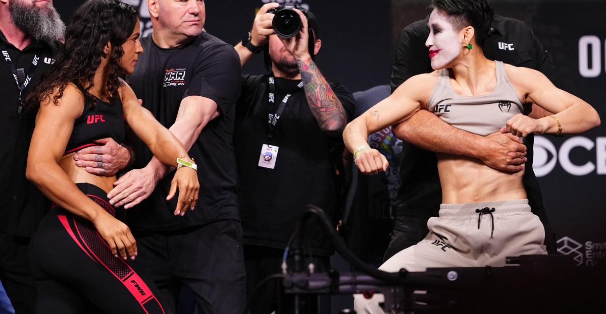 Video: Wang Cong taunts Natalia Silva at final face-off before UFC 332