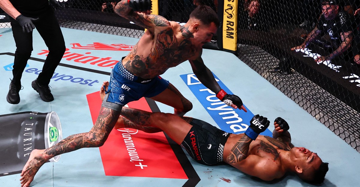 Andre Fili discusses not landing extra shots after epic UFC knockout: &lsquo;I&rsquo;m a criminal, but I&rsquo;m not a piece of s***&rsquo;